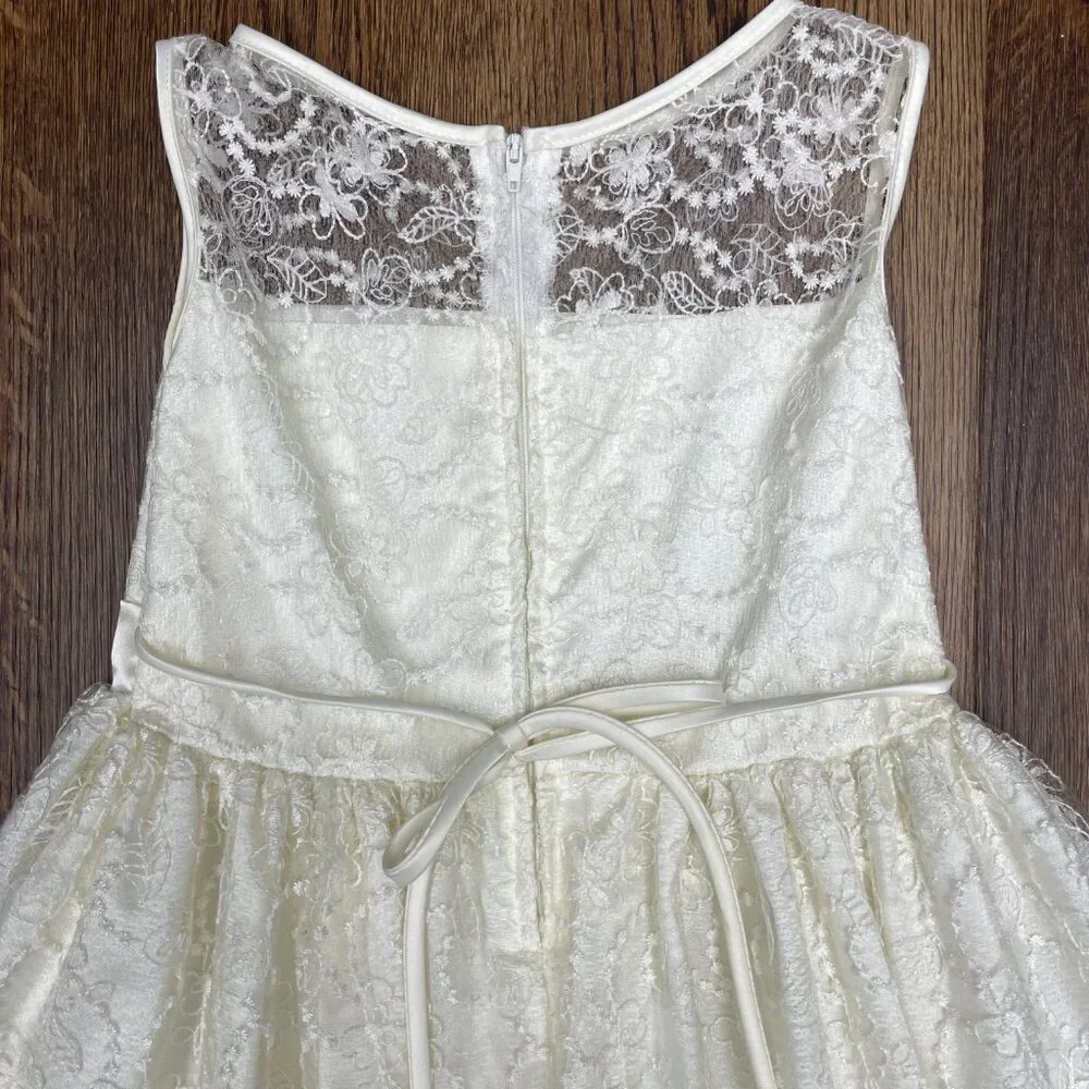 Girls' Sleeveless Lace Layered‎ Dress | Size 6X